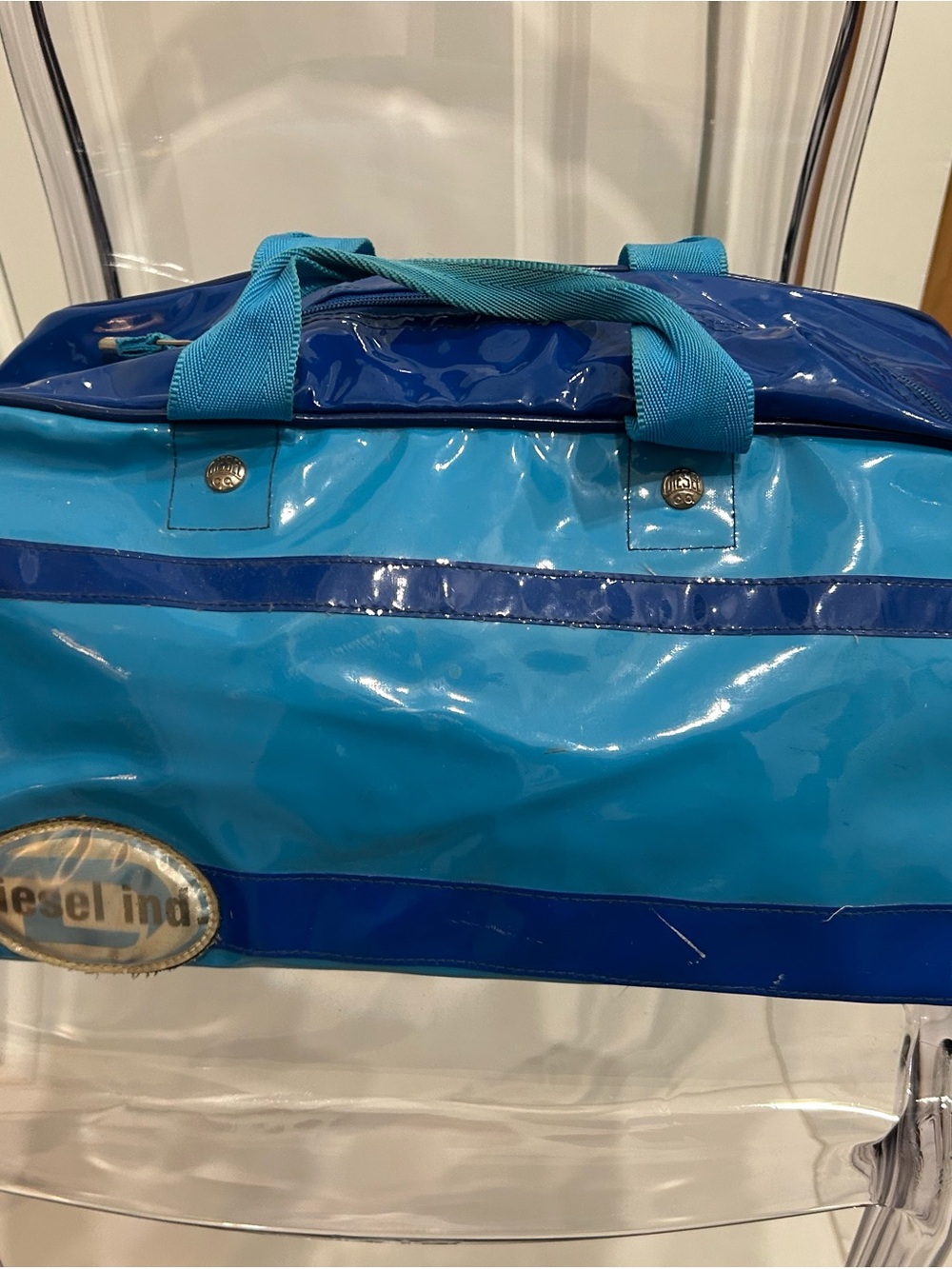 Diesel Blue Two-Tone Vinyl Carry Bag